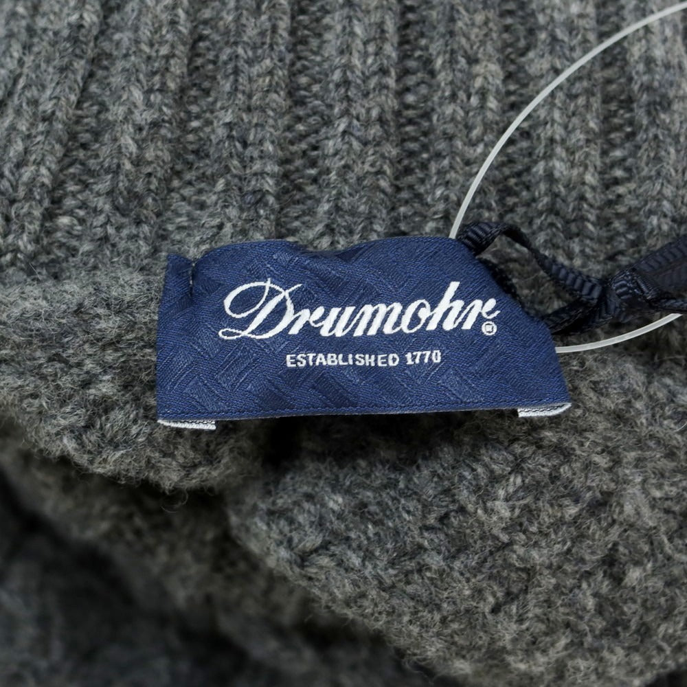 【新品】ドルモア DRUMOHR ラムズウール タートルネック プルオーバーニット グレー【 42 】【 状態ランクN 】【 メンズ 】