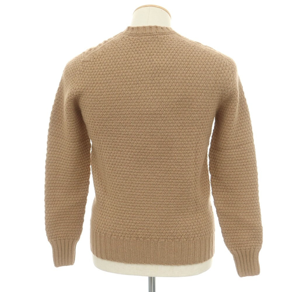 【新品】ドルモア DRUMOHR ラムズウール クルーネック プルオーバーニット ベージュ【 42 】【 状態ランクN 】【 メンズ 】