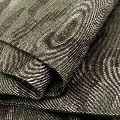 【新品】ドルモア DRUMOHR ウールシルクリネン カモフラ カジュアルスラックスパンツ グレーxオリーブ【 48 】【 状態ランクN 】【 メンズ 】