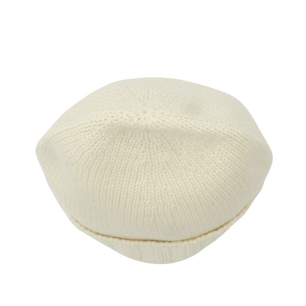 【新品】ドルモア DRUMOHR ミドルゲージカシミヤ ニットキャップ ホワイト【 状態ランクN 】【 メンズ 】