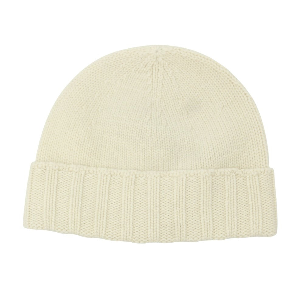 【新品】ドルモア DRUMOHR ミドルゲージカシミヤ ニットキャップ ホワイト【 状態ランクN 】【 メンズ 】