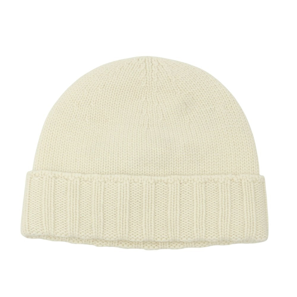 【新品】ドルモア DRUMOHR ミドルゲージカシミヤ ニットキャップ ホワイト【 状態ランクN 】【 メンズ 】