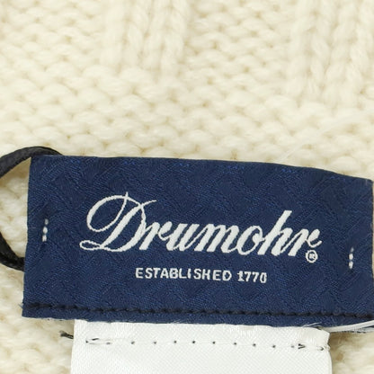 【新品】ドルモア DRUMOHR ミドルゲージカシミヤ ニットキャップ ホワイト【 状態ランクN 】【 メンズ 】