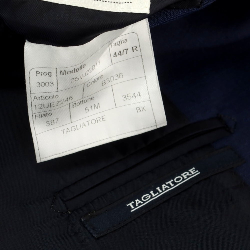 [Used] TAGLIATORE Wool Mohair 2 Button Suit Navy [44] [Condition Rank D] [Men&