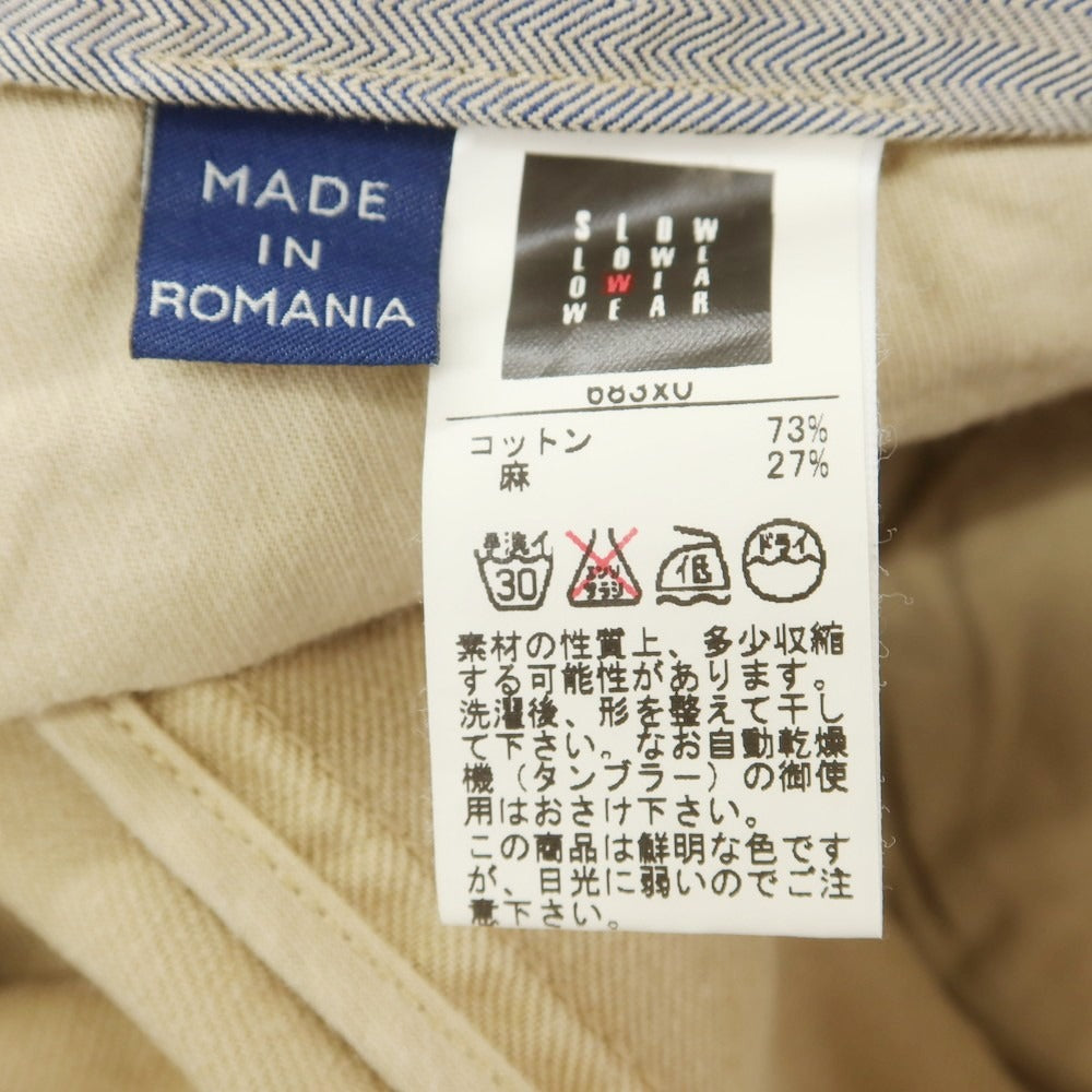[Used] INCOTEX Cotton Linen Cargo Shorts Beige [46] [Condition Rank B] [Men&