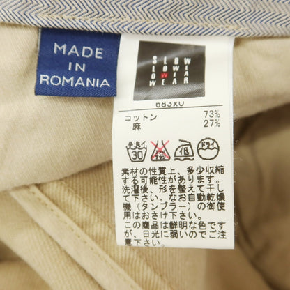 [Used] INCOTEX Cotton Linen Cargo Shorts Beige [46] [Condition Rank B] [Men&