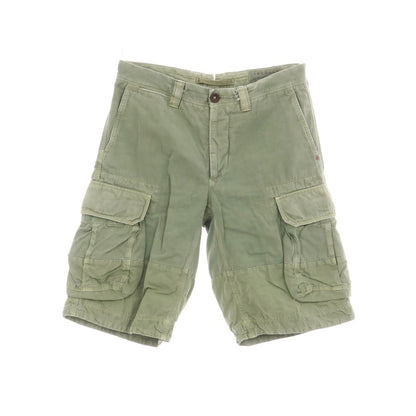 [Used] INCOTEX RED Cotton Linen Cargo Shorts Olive [31] [Condition Rank C] [Men&