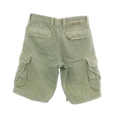 [Used] INCOTEX RED Cotton Linen Cargo Shorts Olive [31] [Condition Rank C] [Men&