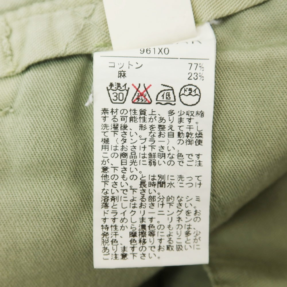 [Used] INCOTEX RED Cotton Linen Cargo Shorts Olive [31] [Condition Rank C] [Men&