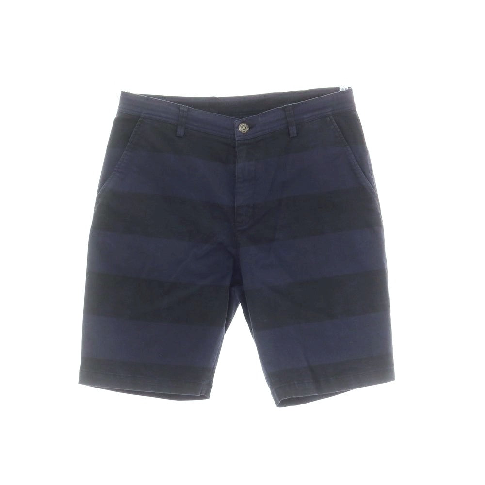 [Used] Seagreen Stretch Cotton Striped Shorts Navy x Black [2] [Condition Rank B] [Men&