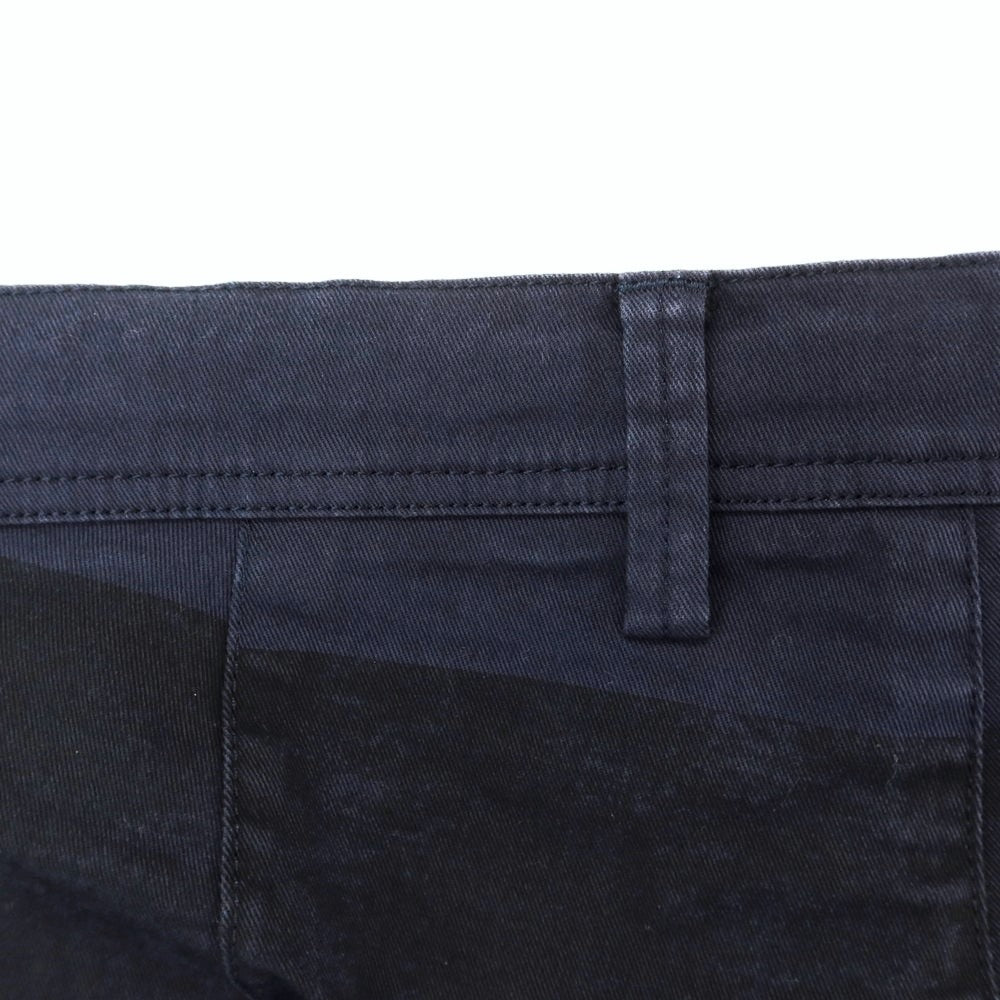 [Used] Seagreen Stretch Cotton Striped Shorts Navy x Black [2] [Condition Rank B] [Men&