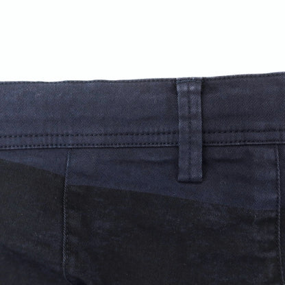 [Used] Seagreen Stretch Cotton Striped Shorts Navy x Black [2] [Condition Rank B] [Men&