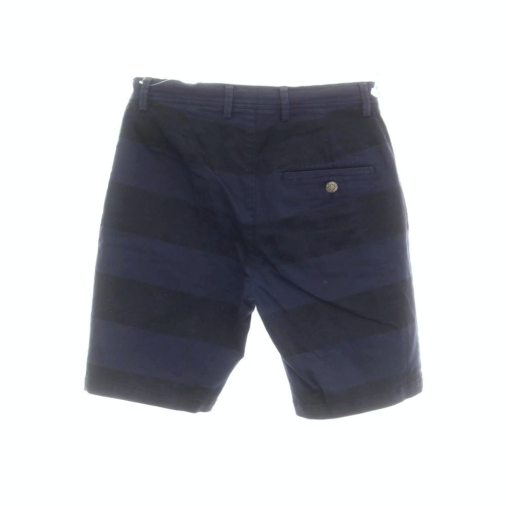 [Used] Seagreen Stretch Cotton Striped Shorts Navy x Black [2] [Condition Rank B] [Men&