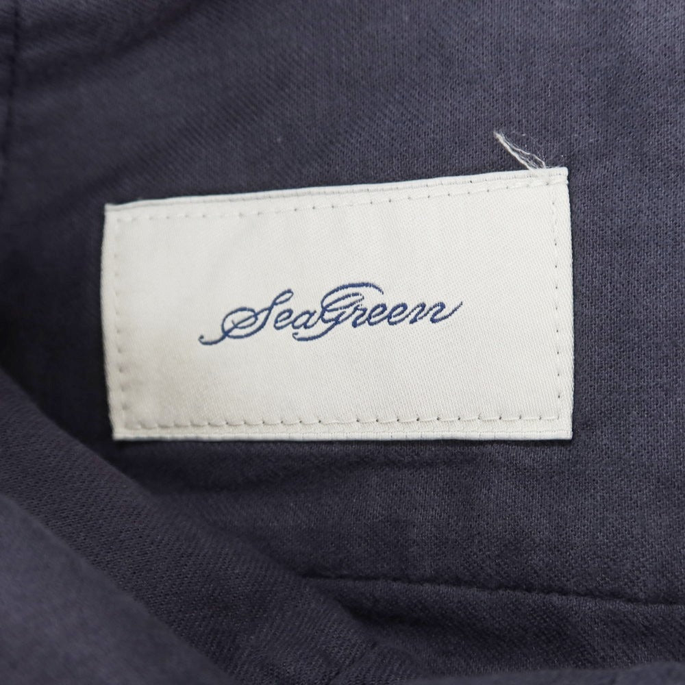 [Used] Seagreen Stretch Cotton Striped Shorts Navy x Black [2] [Condition Rank B] [Men&