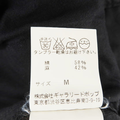 [Used] Sage de Cret Cotton Linen Cargo Shorts Black [M] [Condition Rank B] [Men&