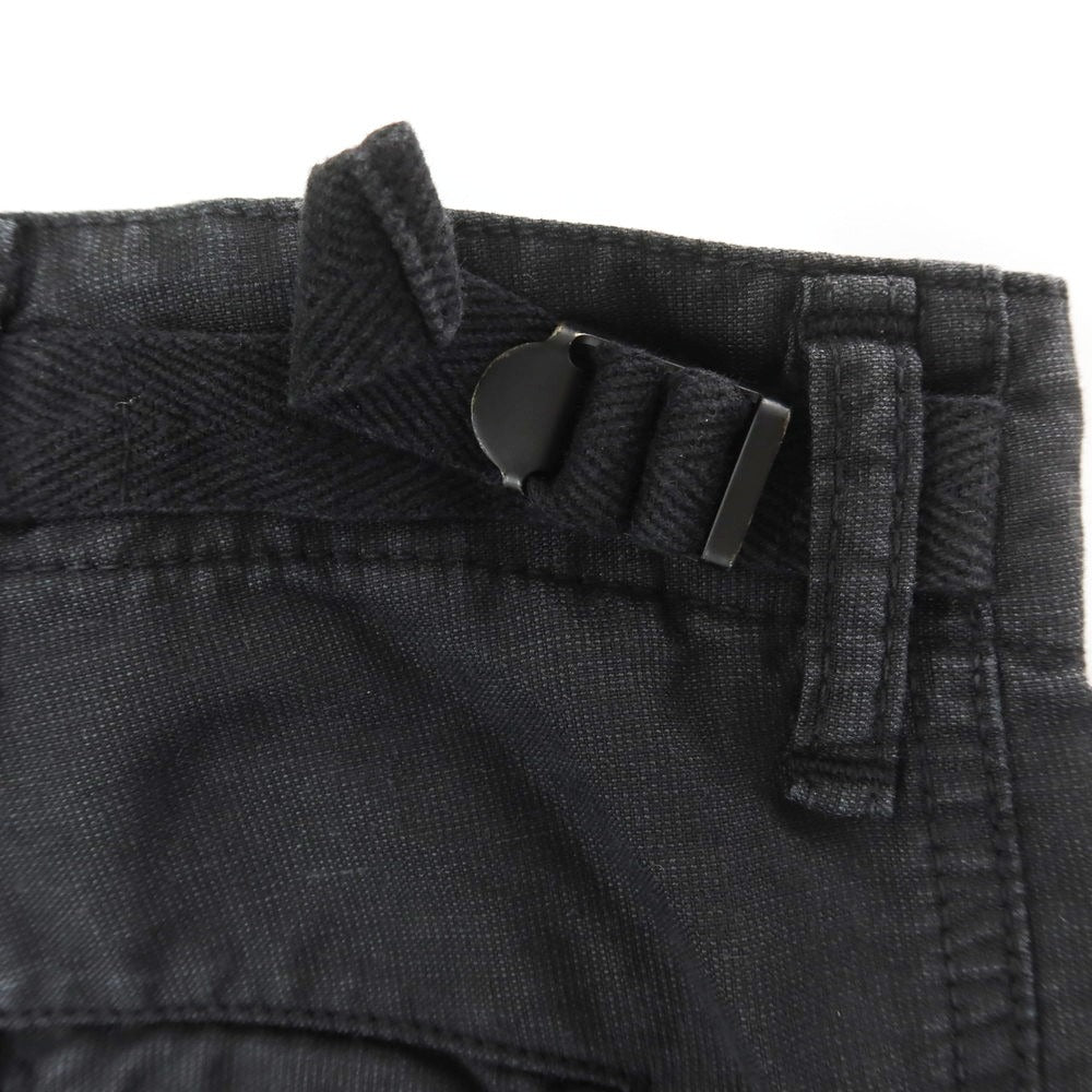 [Used] Sage de Cret Cotton Linen Cargo Shorts Black [M] [Condition Rank B] [Men&