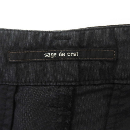 [Used] Sage de Cret Cotton Linen Cargo Shorts Black [M] [Condition Rank B] [Men&