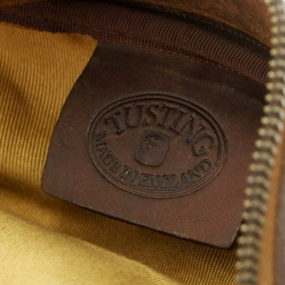 【中古】タスティング TUSTING ツイルコットン ボストンバッグ キャメルベージュxブラウン【 状態ランクC 】【 メンズ 】