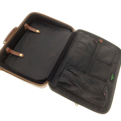 【中古】サムソナイト Samsonite ナイロン レザー ブリーフケース グリーンxブラウン【 状態ランクC 】【 メンズ 】