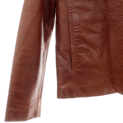 【中古】コーチ COACH レザー ライダースジャケット ブラウン【 M 】【 状態ランクC 】【 メンズ 】