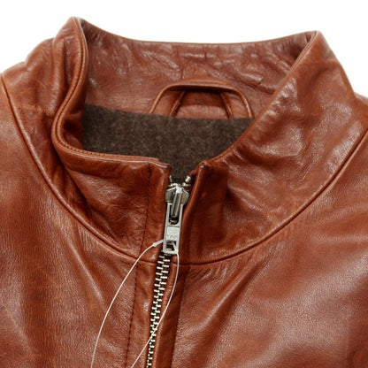 【中古】コーチ COACH レザー ライダースジャケット ブラウン【 M 】【 状態ランクC 】【 メンズ 】