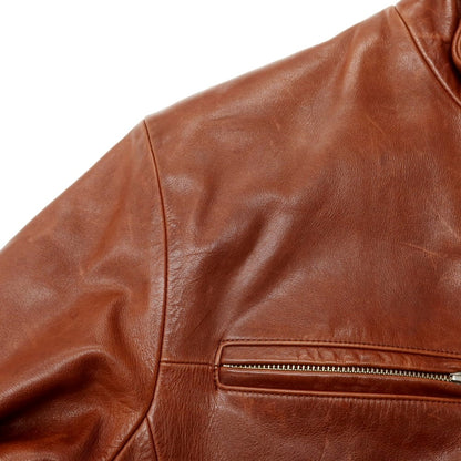 【中古】コーチ COACH レザー ライダースジャケット ブラウン【 M 】【 状態ランクC 】【 メンズ 】