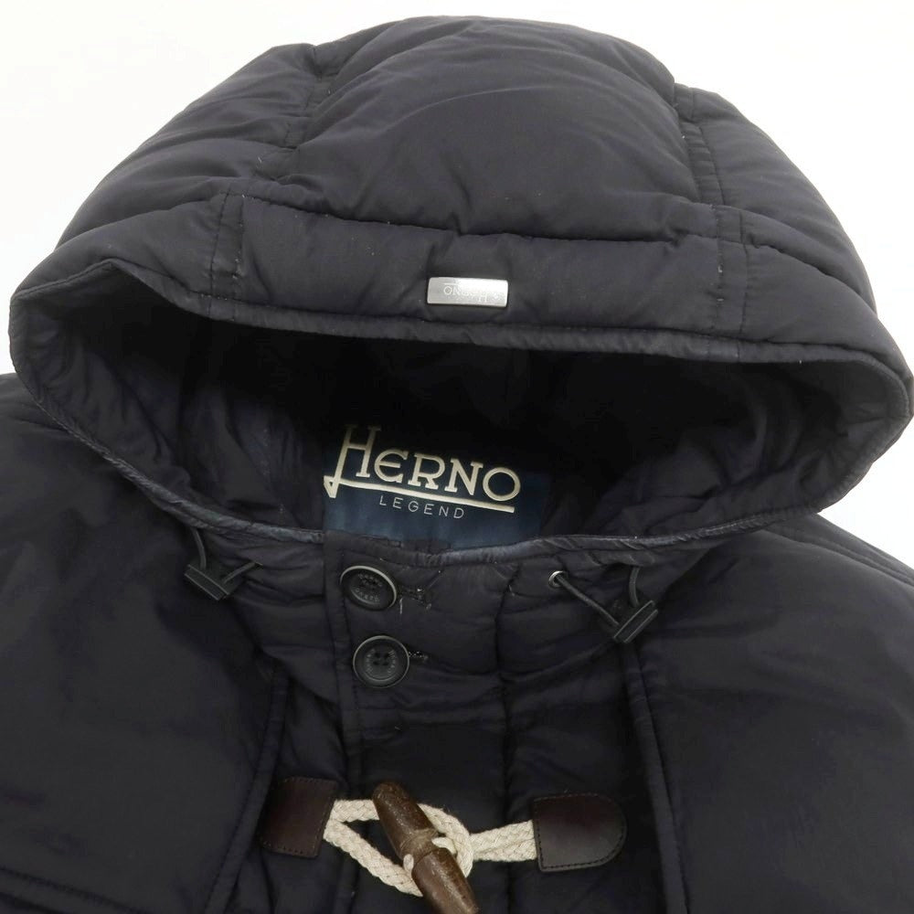 【中古】ヘルノ Herno ナイロン ダウンダッフルコート ブラック【 48 】【 状態ランクC 】【 メンズ 】