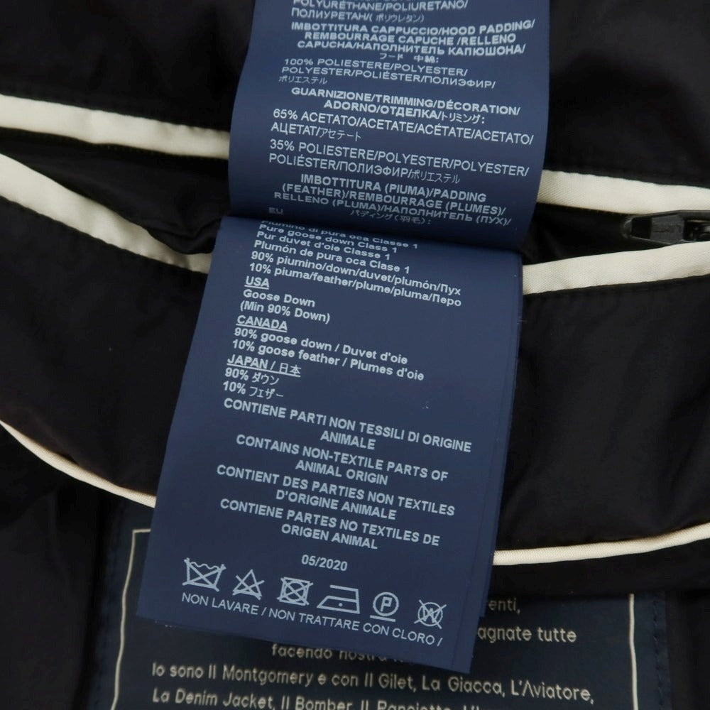 【中古】ヘルノ Herno ナイロン ダウンダッフルコート ブラック【 48 】【 状態ランクC 】【 メンズ 】