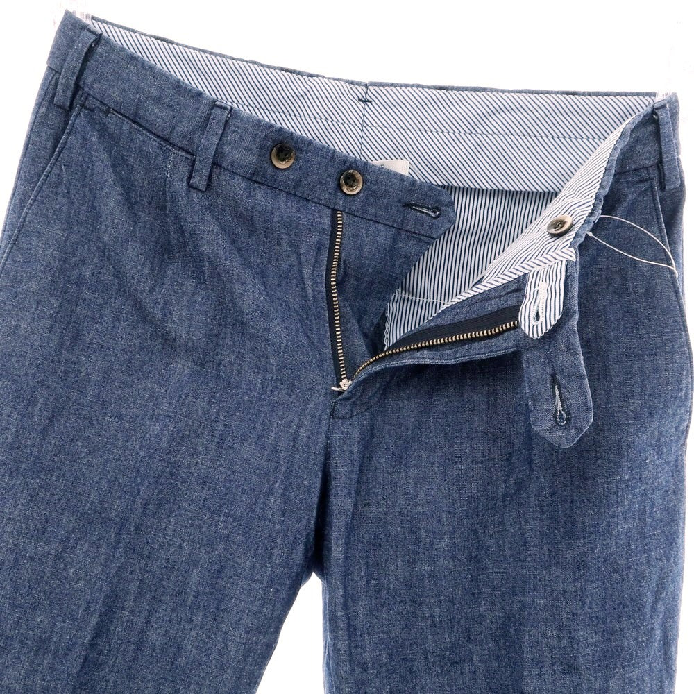 【中古】ジェルマーノ GERMANO コットン カジュアルスラックスパンツ ネイビーブルー【 44 】【 状態ランクB 】【 メンズ 】