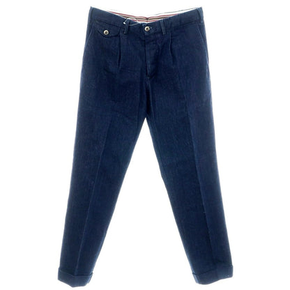 【中古】ジェルマーノ GERMANO WONDER ストレッチ コットン デニム カジュアルスラックスパンツ ネイビー【 44 】【 状態ランクB 】【 メンズ 】