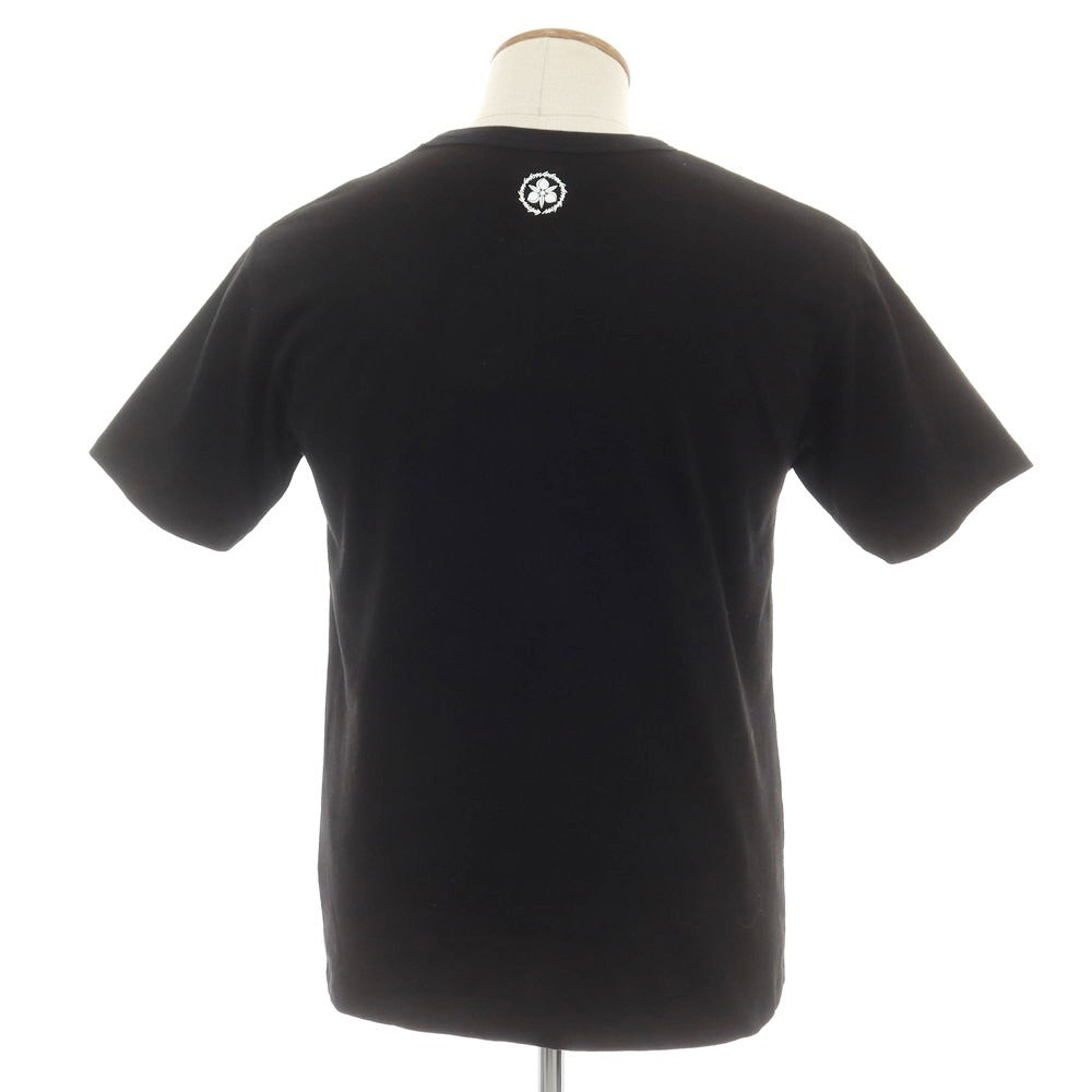 【中古】モモタロウ ジーンズ MOMOTARO JEANS コットン クルーネック 半袖Ｔシャツ ブラック【 M 】【 状態ランクB 】【 メンズ 】