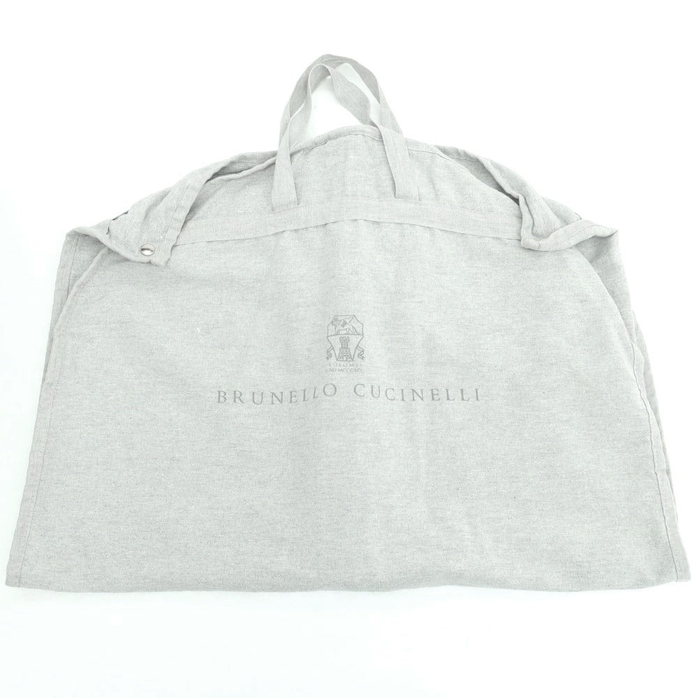 【中古】ブルネロクチネリ Brunello Cucinelli ウールシルク 3つボタンスーツ ダークネイビー【 46 】【 状態ランクC 】【 メンズ 】