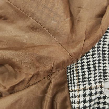 [Used] Brunello Cucinelli Linen wool silk check tailored jacket Dark navy x white [46] [Condition rank D] [Men&