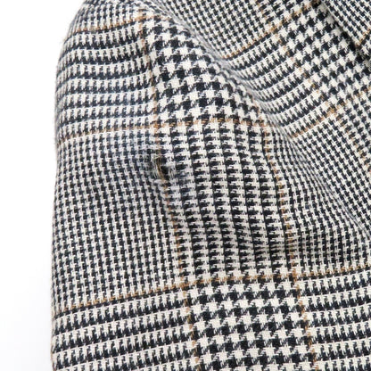 [Used] Brunello Cucinelli Linen wool silk check tailored jacket Dark navy x white [46] [Condition rank D] [Men&