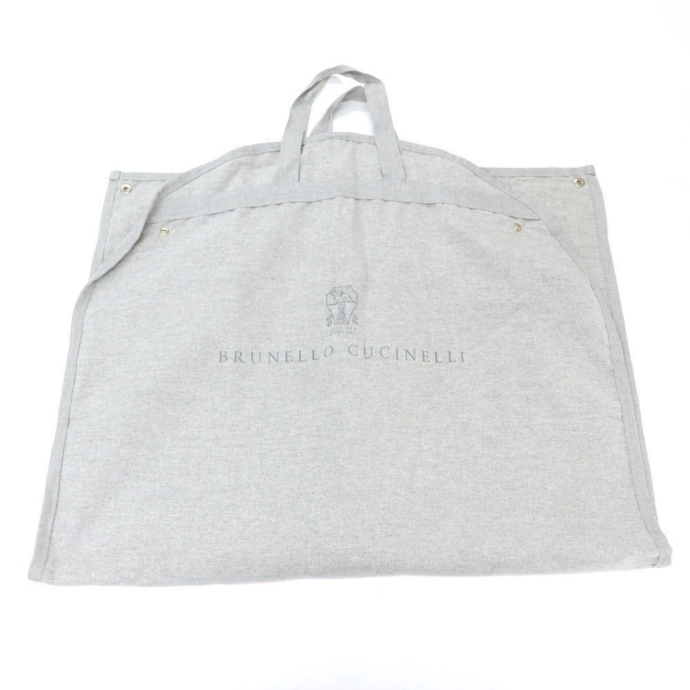 [Used] Brunello Cucinelli Linen wool silk double-breasted tailored jacket, light beige [46] [Condition: C] [Men&