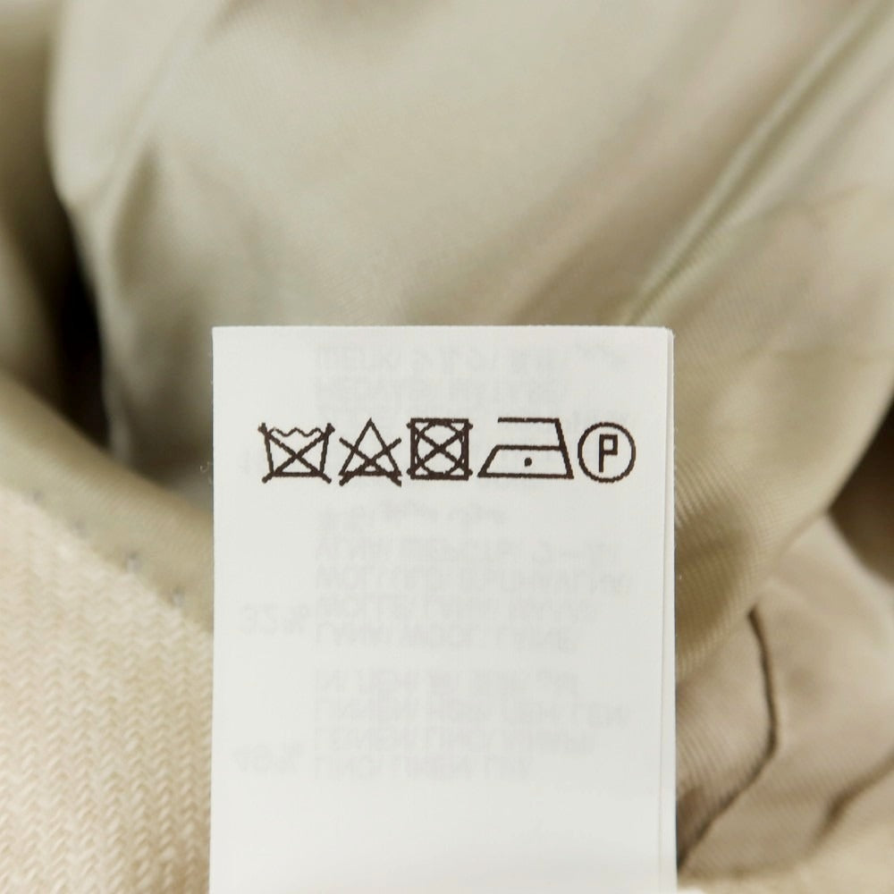 [Used] Brunello Cucinelli Linen wool silk double-breasted tailored jacket, light beige [46] [Condition: C] [Men&