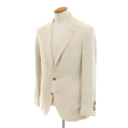 [Used] Brunello Cucinelli Linen wool silk tailored jacket, light beige [No size indicated (M)] [Condition rank C] [Men&