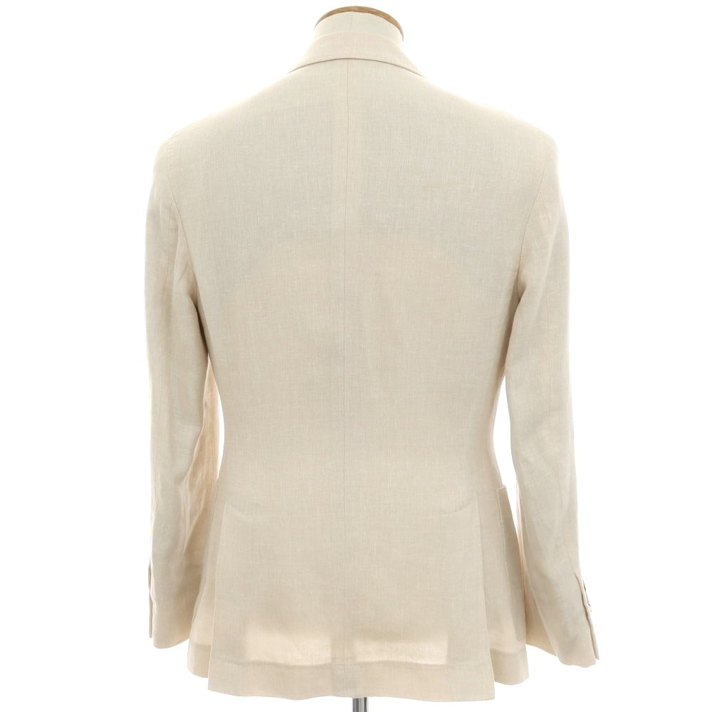 [Used] Brunello Cucinelli Linen wool silk tailored jacket, light beige [No size indicated (M)] [Condition rank C] [Men&