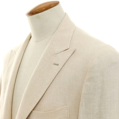 [Used] Brunello Cucinelli Linen wool silk tailored jacket, light beige [No size indicated (M)] [Condition rank C] [Men&
