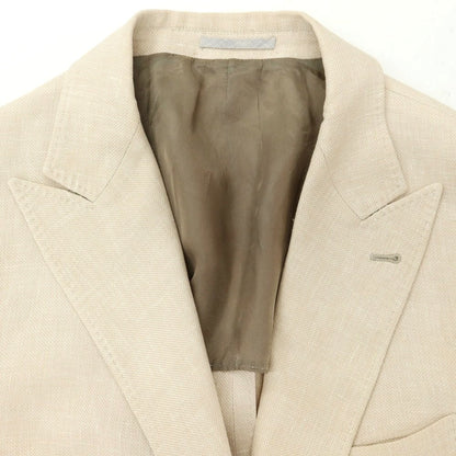 [Used] Brunello Cucinelli Linen wool silk tailored jacket, light beige [No size indicated (M)] [Condition rank C] [Men&