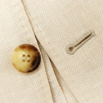 [Used] Brunello Cucinelli Linen wool silk tailored jacket, light beige [No size indicated (M)] [Condition rank C] [Men&