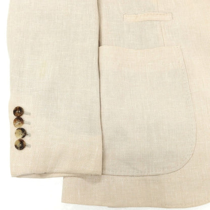 [Used] Brunello Cucinelli Linen wool silk tailored jacket, light beige [No size indicated (M)] [Condition rank C] [Men&