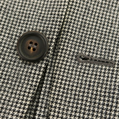 【中古】ブルネロクチネリ Brunello Cucinelli ウール ハウンドトゥース柄 テーラードジャケット オフホワイトxブラック【 46 】【 状態ランクD 】【 メンズ 】