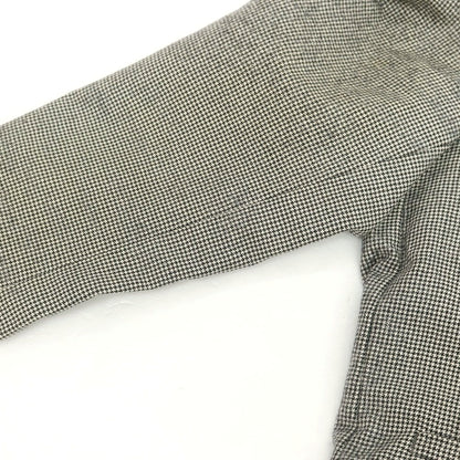 【中古】ブルネロクチネリ Brunello Cucinelli ウール ハウンドトゥース柄 テーラードジャケット オフホワイトxブラック【 46 】【 状態ランクD 】【 メンズ 】