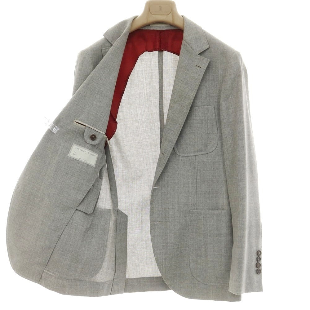 [Used] Brunello Cucinelli Wool Tailored Jacket Light Grey [44] [Condition Rank D] [Men&