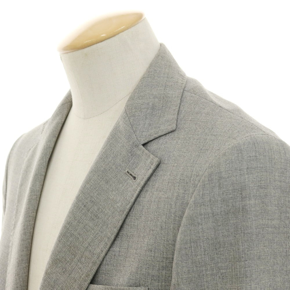 【中古】ブルネロクチネリ Brunello Cucinelli ウール テーラードジャケット ライトグレー【 44 】【 状態ランクD 】【 メンズ 】