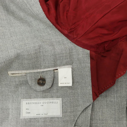 [Used] Brunello Cucinelli Wool Tailored Jacket Light Grey [44] [Condition Rank D] [Men&