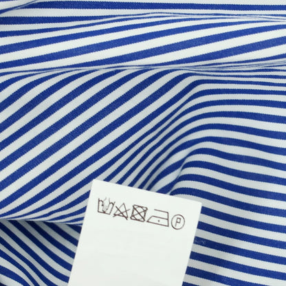 【中古】ブルネロクチネリ Brunello Cucinelli コットン ストライプ ボタンダウン ドレスシャツ ブルーxホワイト【 S 】【 状態ランクC 】【 メンズ 】