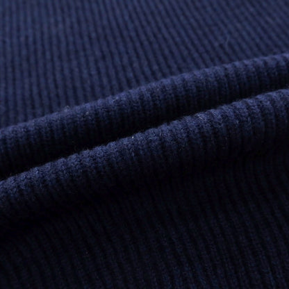 【中古】ブルネロクチネリ Brunello Cucinelli ウールカシミヤシルク リブ タートルネック プルオーバーニット ライトネイビー【 50 】【 状態ランクB 】【 メンズ 】