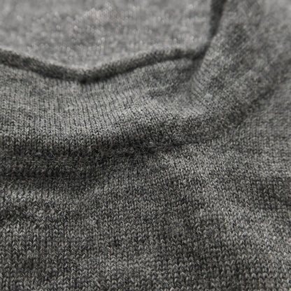 【中古】ブルネロクチネリ Brunello Cucinelli ハイゲージ ウールカシミヤ ボーダー クルーネック プルオーバーニット グレーxホワイト【 46 】【 状態ランクC 】【 メンズ 】